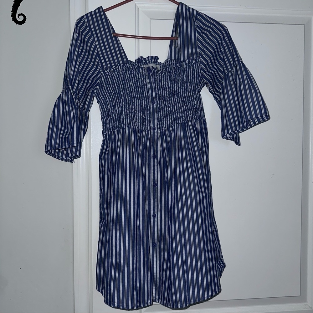 Blue Striped Dress